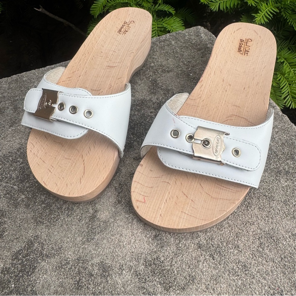 NWOT Dr Scholls Original Wooden Exercise Sandal Sz 7